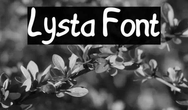 Lysta Font examples