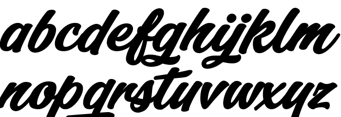 Lyster Bold PERSONAL USE ONLY Font LOWERCASE