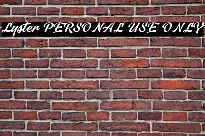 Lyster PERSONAL USE ONLY Example 1