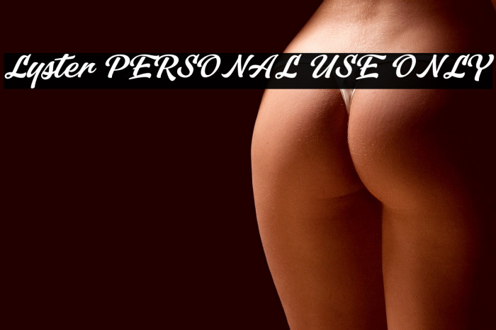 Lyster PERSONAL USE ONLY Example 2