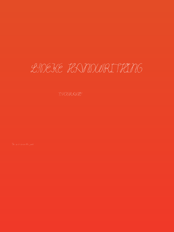 lydeke Handwrithing Poster