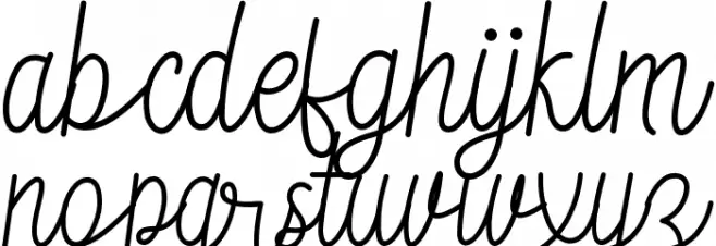 lydia خط أحرف صغيرة