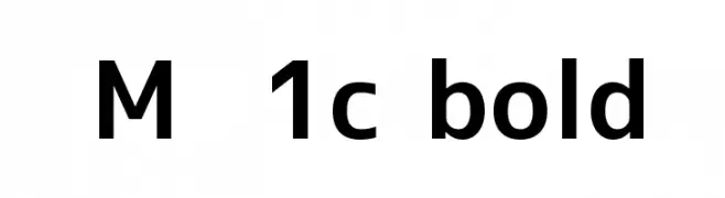M+ 1c bold  Frei Schriftart Herunterladen