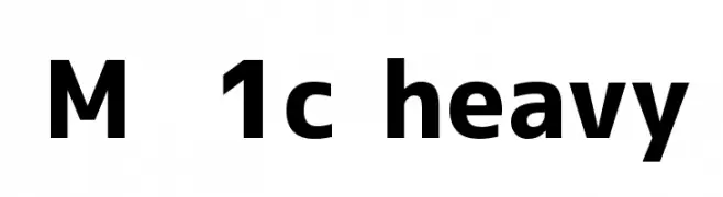 M+ 1c heavy  Frei Schriftart Herunterladen
