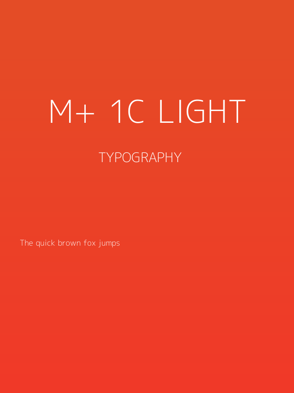M+ 1c light Poster