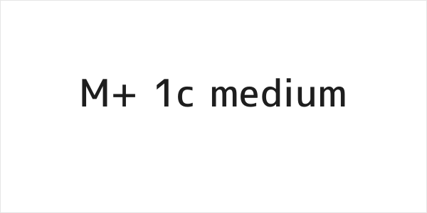 M+ 1c medium Logo