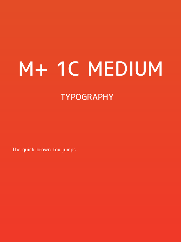 M+ 1c medium Poster