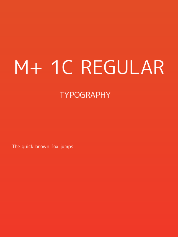 M+ 1c regular Poster