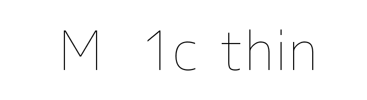 M+ 1c thin Fonte