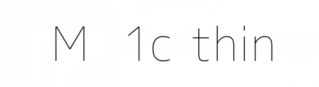 M+ 1c thin  baixar fontes gratis