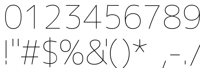 M+ 1c thin Font OTHER CHARS