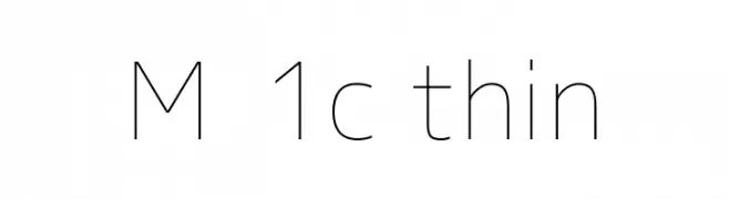 M+ 1c thin  baixar fontes gratis