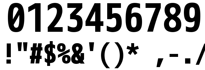 M+ 1m bold Font OTHER CHARS