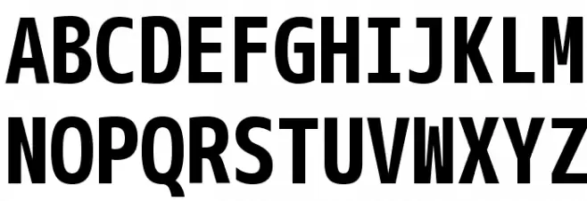 M+ 1m bold Schriftart Groß