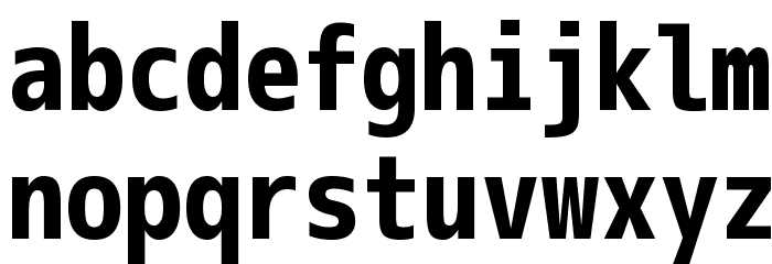 M+ 1m bold Font LOWERCASE