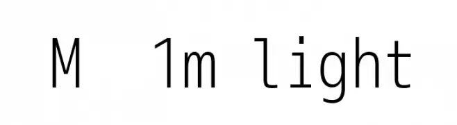 M+ 1m light  baixar fontes gratis