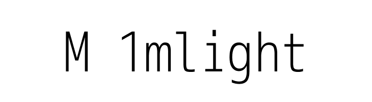 M+ 1m light  Descarca Fonturi Gratis