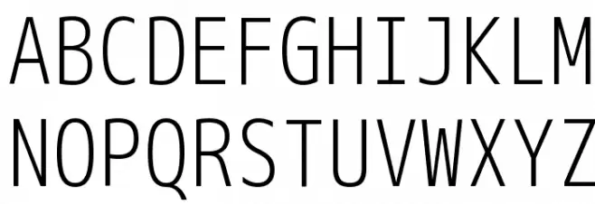 M+ 1m light フォント 大文字