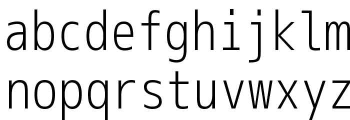 M+ 1m light Font LOWERCASE
