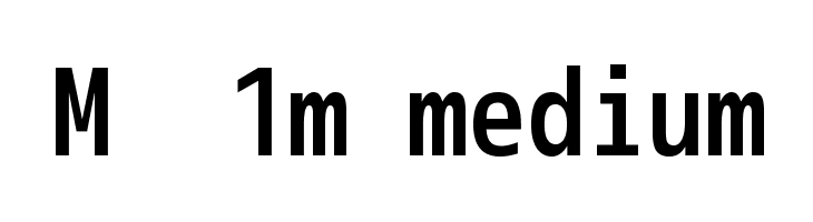 M+ 1m medium Fonte