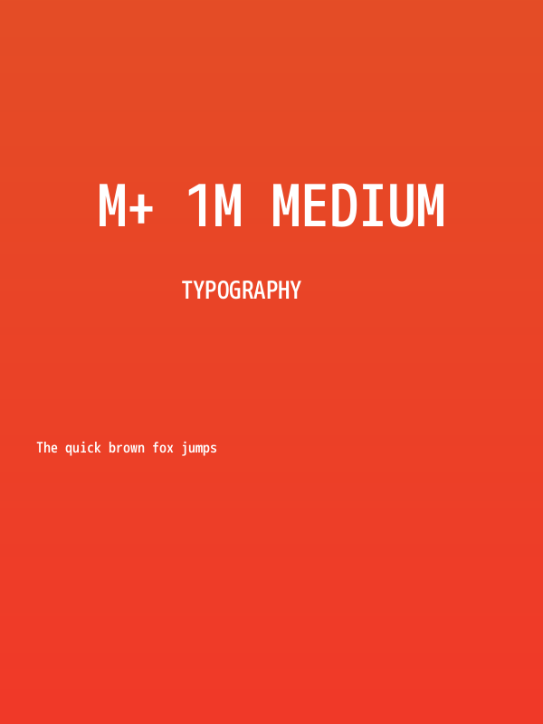 M+ 1m medium Poster