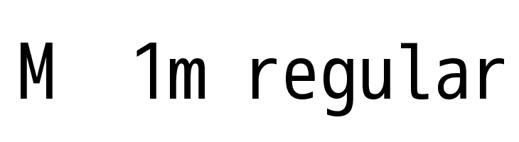 M+ 1m regular Fonte