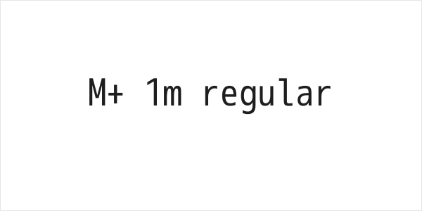 M+ 1m regular Logo