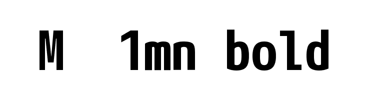 M+ 1mn bold Font