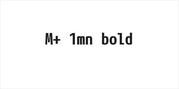 M+ 1mn bold Logo