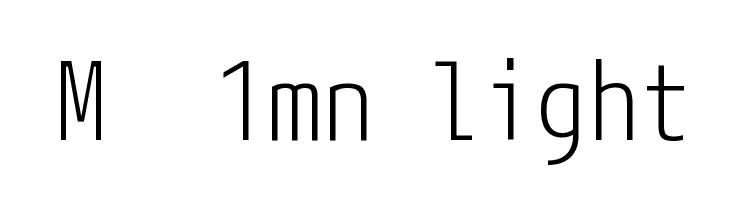 M+ 1mn light Fonte