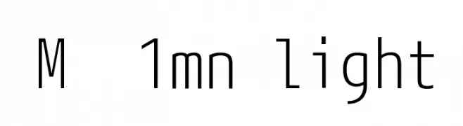 M+ 1mn light  フリーフォントのダウンロード