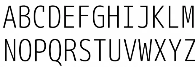 M+ 1mn light フォント 大文字