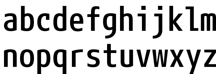 M+ 1mn medium Font LOWERCASE
