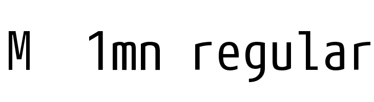 M+ 1mn regular Fonte