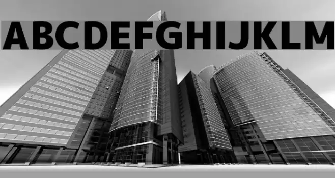 M+ 1p black Font examples