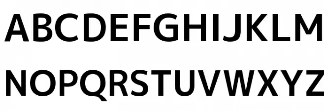 M+ 1p bold Schriftart Groß