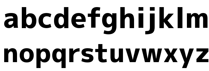 M+ 1p heavy Font LOWERCASE