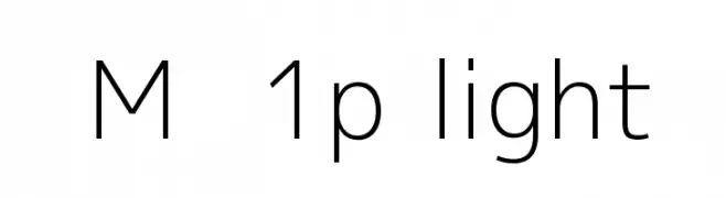 M+ 1p light  font caratteri gratis