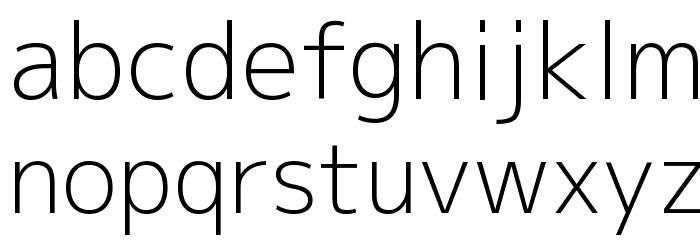 M+ 1p light Font LOWERCASE