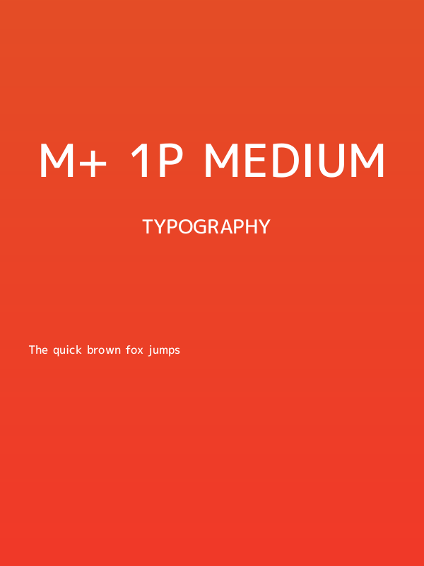 M+ 1p medium Poster