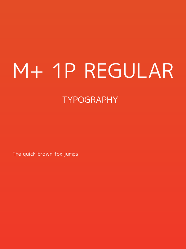 M+ 1p regular Poster