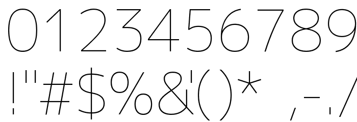 M+ 1p thin Font OTHER CHARS