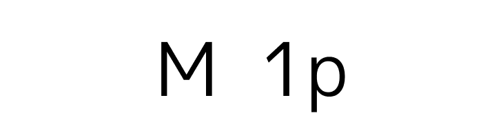 M+ 1p  Free Fonts Download