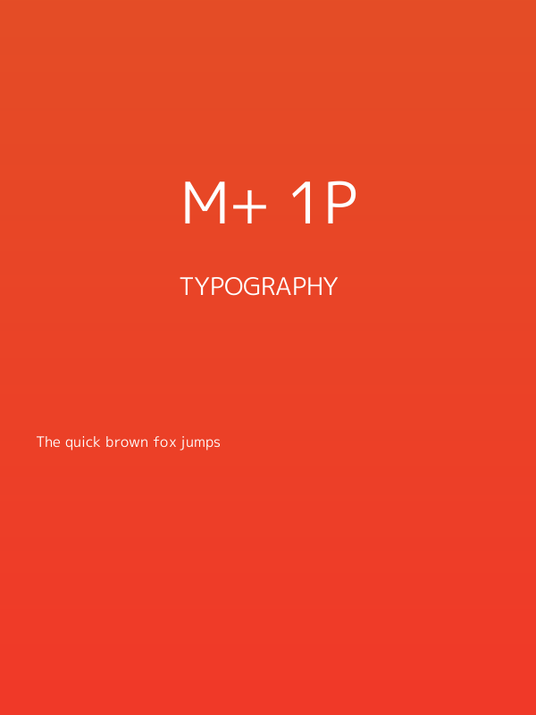 M+ 1p Poster