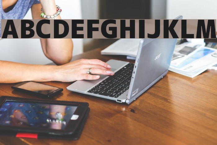 M+ 2c black Font examples