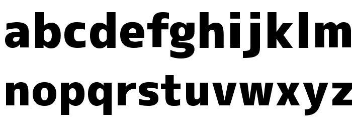 M+ 2c black Font LOWERCASE