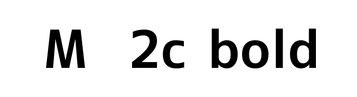 M+ 2c bold Font