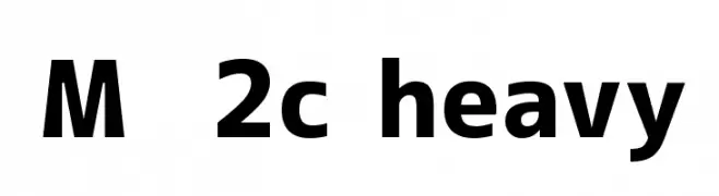 M+ 2c heavy  font caratteri gratis