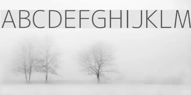 M+ 2c light Schriftart examples