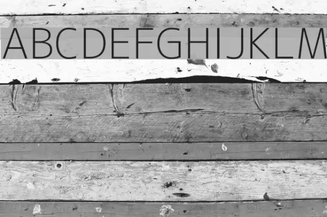 M+ 2c light Schriftart examples